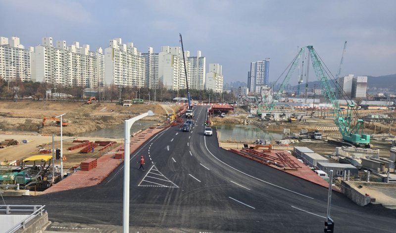 대전 유등교 가설교량 모습.(대전시 제공)/뉴스1 ⓒ News1