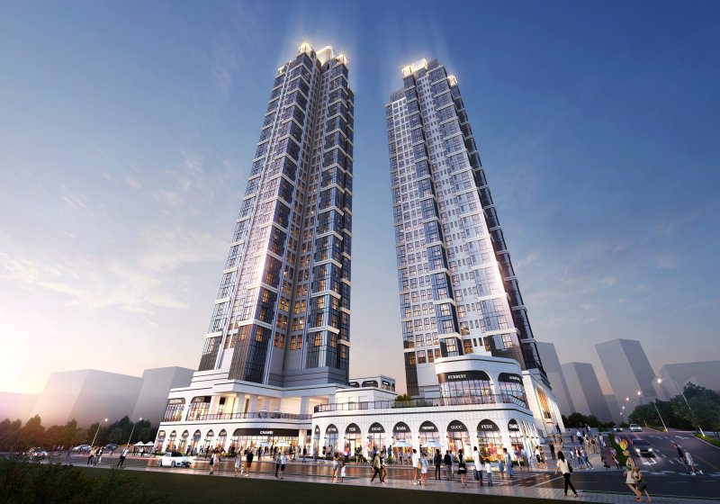 [과천=뉴시스]해링턴 스퀘어 과천 투시도.(사진=해링턴 스퀘어 과천 홍보관 제공)2025.12.10.photo@newsis.com *재판매 및 DB 금지