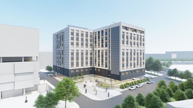 2026년 1학기에 개관하는 한국체육대학교 연합형 행복기숙사 조감도. (한국사학진흥재단 제공)
