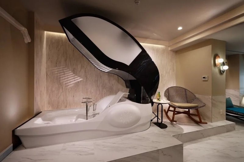 [뉴시스] 오사카 엑스포에서 화제가 된 미래 인간 세탁기. (사진=난바경제신문) 2025.12.10 *재판매 및 DB 금지