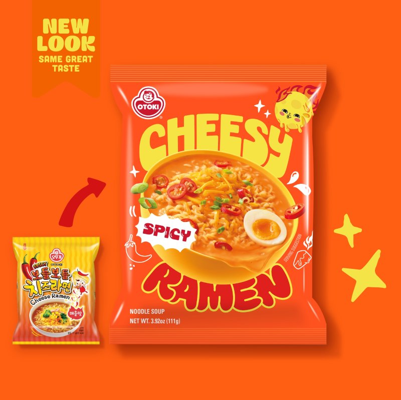 오뚜기 치즈라면.(오뚜기 제공)