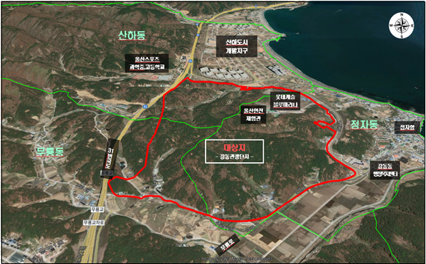 강동관광단지 위치도