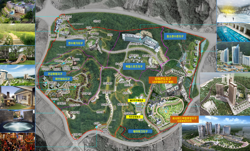강동관광단지 조감도