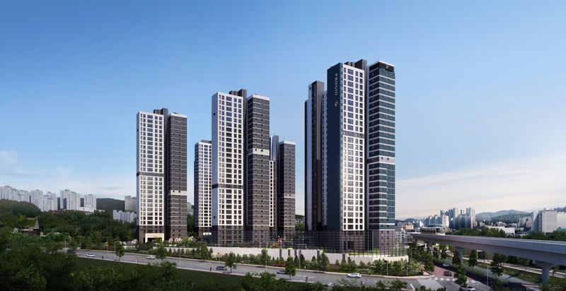 '용인 푸르지오 클루센트' 투시도.