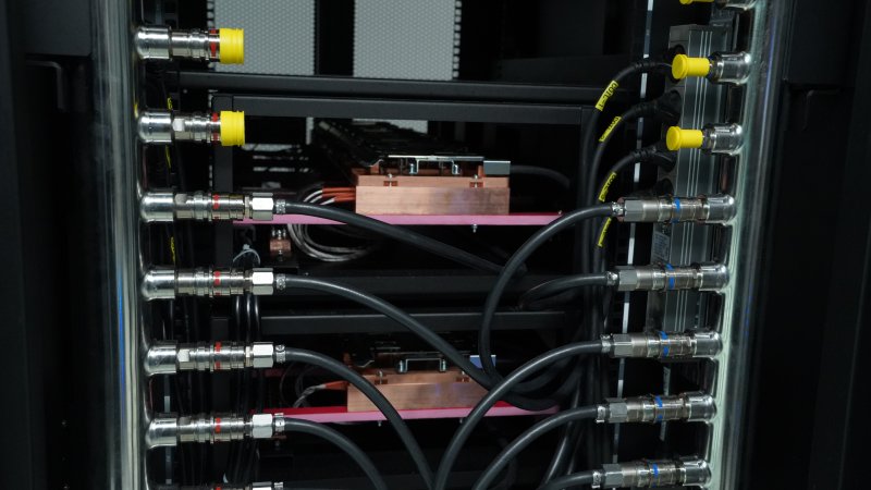 D2C 냉각장치가 실제 구현된 모습. (사진=kt 클라우드 제공) *재판매 및 DB 금지