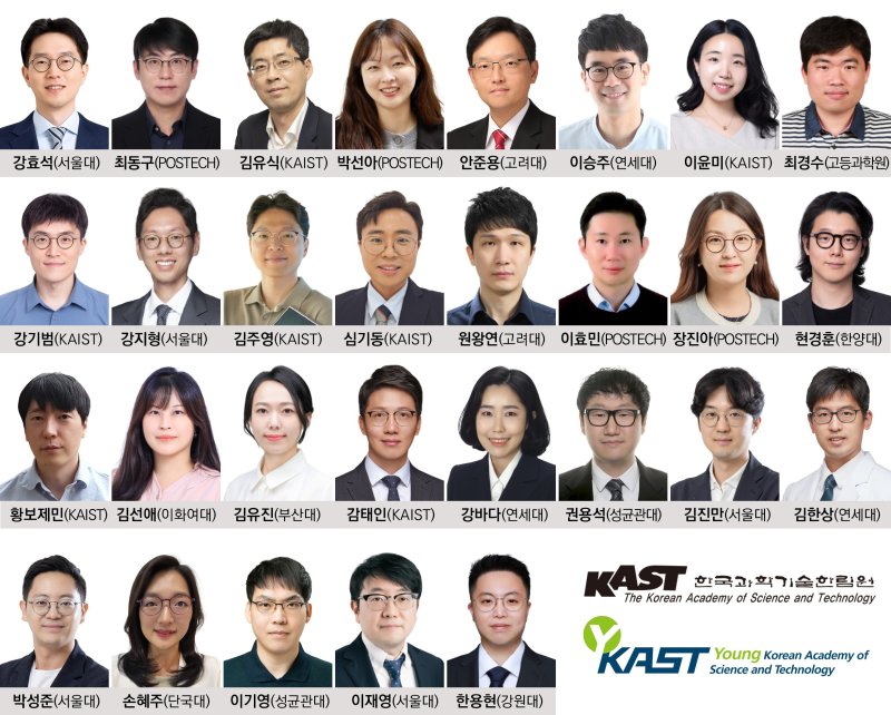 2026년 한국차세대과학기술한림원(YKAST) 회원 명단.(한국과학기술한림원 제공)