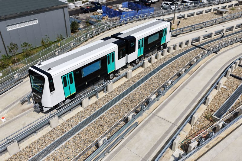 [양산=뉴시스] 양산시가 내년도 도시철도 개통을 앞두고 차량 시운전을 하고 있다. (사진=양산시 제공) 2025.12.11. photo@newsis.com *재판매 및 DB 금지