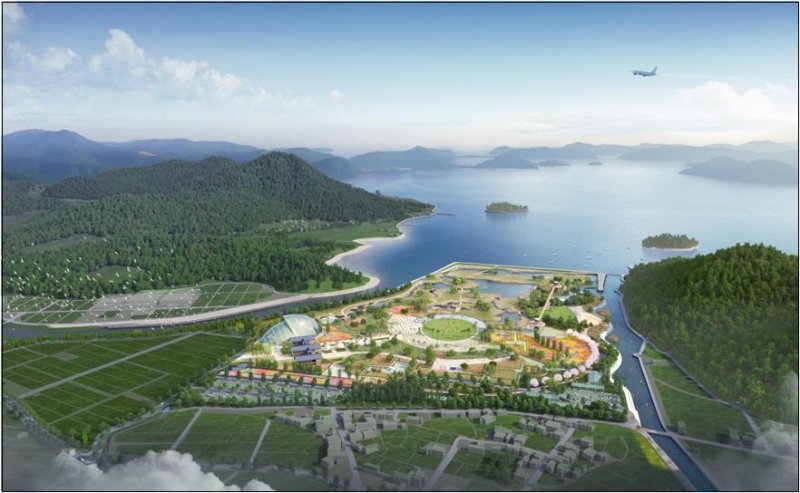 [거제=뉴시스]경남 거제시 동부면 산촌리 757 일원에 조성 계획인 '한·아세안 국가정원‘ 조감도.(자료=경남도 제공) 2025.12.11. photo@newsis.com