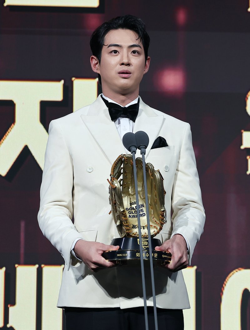 구자욱은 최근 5년 동안 네 차례 골든글러브를 받았다. 2025.12.9/뉴스1 ⓒ News1 김진환 기자