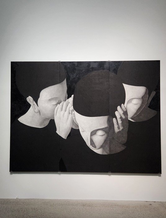 스페이스K, 무나씨 개인전 전시 전경. RM소장품인 영원의 소리.(2023) *재판매 및 DB 금지