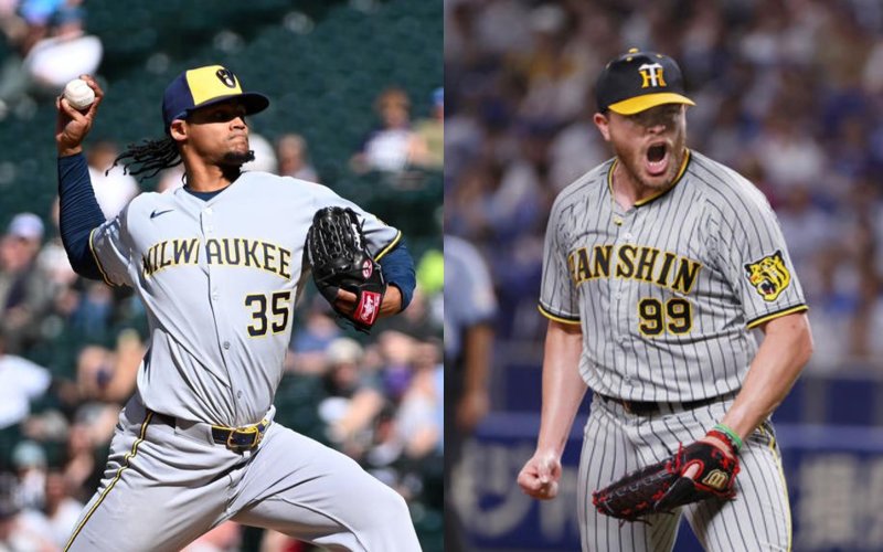 [서울=뉴시스] 프로야구 롯데 자이언츠가 11일 외국인 투수 엘빈 로드리게스와 제레미 비슬리를 각각 총액 100만 달러(약 14억7000만원)에 영입했다. (사진=롯데 자이언츠 제공) 2025.12.11. *재판매 및 DB 금지