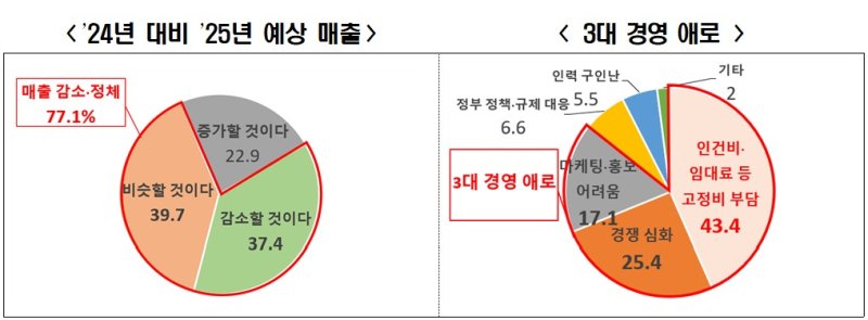 한경협 '소상공인 실태조사' 결과. 한국경제인협회 제공