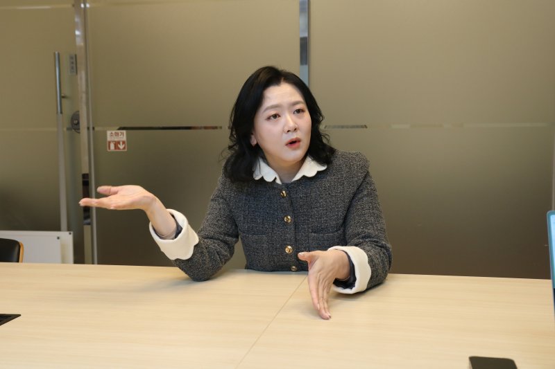 11일 서울 강남구 여성경제인협회에서 정지희 메디아이플러스 대표가 인터뷰 하고 있다. 한국여성경제인협회 제공