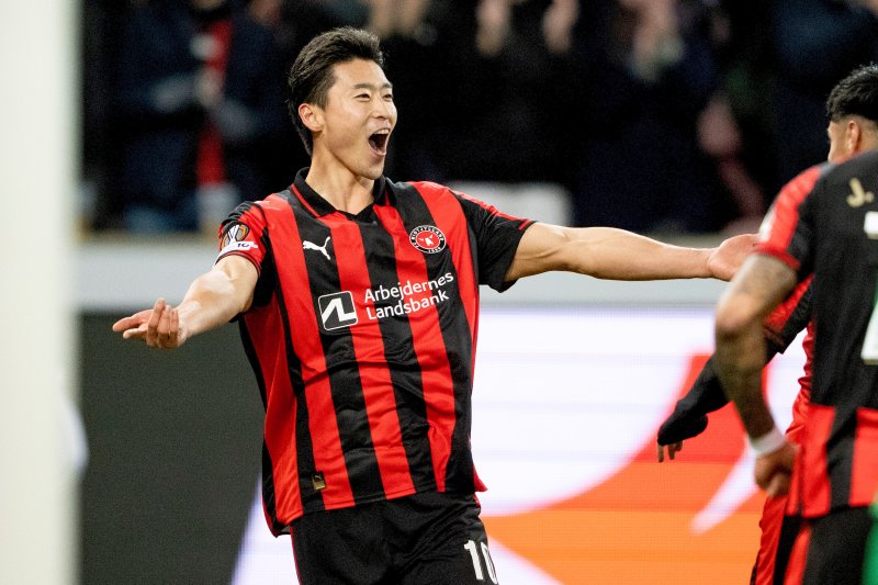 [헤르닝=AP/뉴시스]국가대표 공격수 조규성. 2025.12.11.