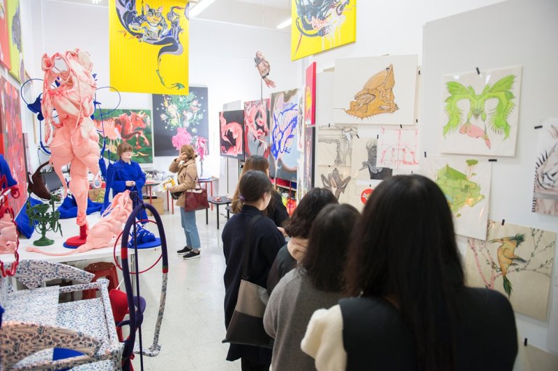 【서울=뉴시스】고양레지던시 2018 오픈스튜디오_오화진작가 스튜디오