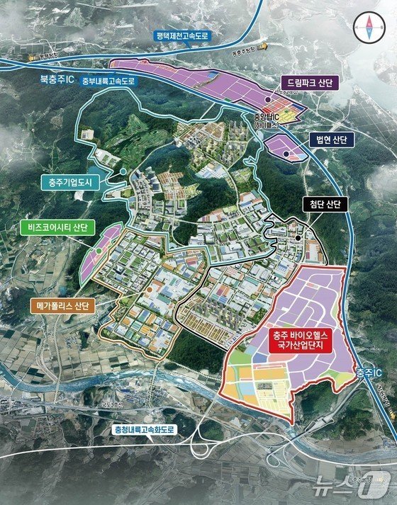 충주바이오헬스 국가산업단지 위치도.(자료사진)/뉴스1