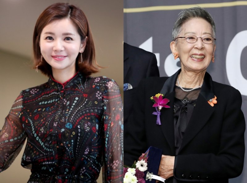 장서희(왼쪽) 故 김지미 / 뉴스1 DB