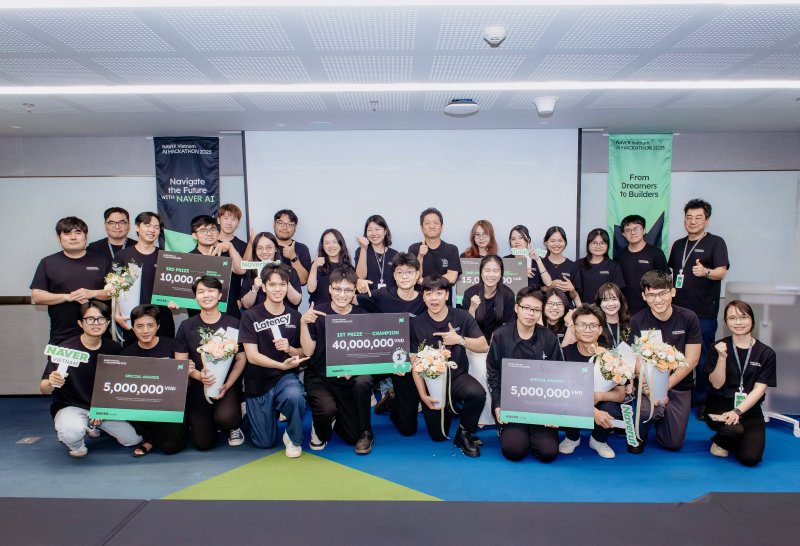 [서울=뉴시스] 네이버 커넥트재단이 베트남 현지 IT 인재 발굴 및 육성을 위해 개최한 '네이버 베트남 AI 해커톤(NAVER Vietnam AI Hackathon)'을 성공적으로 마무리했다. (사진=네이버 제공) 2025.12.12. photo@newsis.com *재판매 및 DB 금지