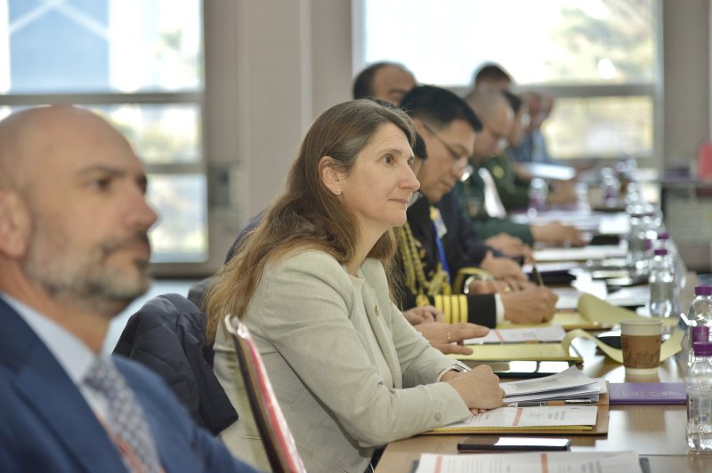 [논산=뉴시스]국방대학교는 10~12일 국방대 서울캠퍼스에서 KNDU 국제안보교육과정(KNDU Academy for International Security)을 진행했다. 국제안보교육과정 수업 모습. (사진=국방대 제공) 2025.12.12. photo@newsis.com *재판매 및 DB 금지