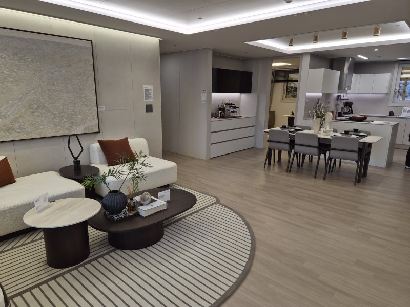 [서울=뉴시스] 정진형 기자 = 서울 강남구 자이갤러리에 마련된 역삼센트럴자이 견본주택. 2025.12.12. formation@newsis.com *재판매 및 DB 금지