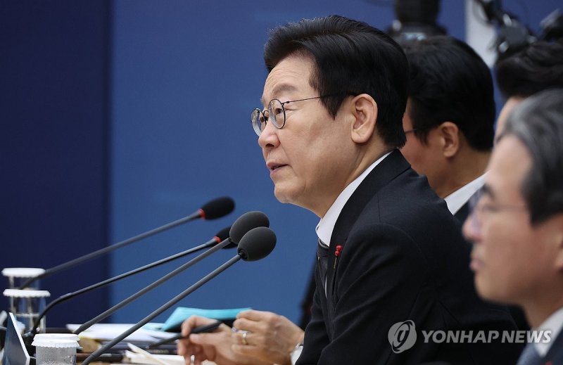 이재명 대통령, 부처 업무보고 발언 (출처=연합뉴스)