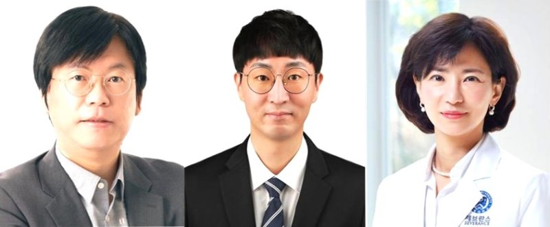 [포항=뉴시스] 송종욱 기자 = 포스텍 신소재공학과 한세광 교수 연구팀이 부산대 유기소재시스템공학과 김기수 교수, 연세대 의대 안과학교실 김태임 교수와 함께 각막 손상 없이 원추각막병증 및 근시 교정 치료법을 개발했다. 사진 왼쪽부터 포스텍 한세광 교수, 부산대 김기수 교수, 연세대 의대 김태임 교수. (사진=포스텍 제공) 2025.12.12. photo@newsis.com