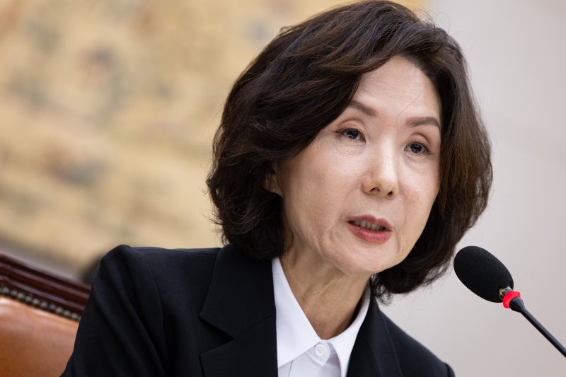 이진숙 사회부총리 겸 교육부 장관 후보자가 서울 여의도 국회 교육위원회에서 열린 인사청문회에서 의원 질의에 답하고 있다. 2025.7.16/뉴스1 ⓒ News1 유승관 기자