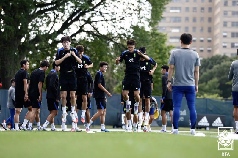 미국에서 훈련 중인 대표팀 모습(대한축구협회 제공, 재판매 및 DB 금지) 2025.9.3/뉴스1 ⓒ News1 김진환 기
