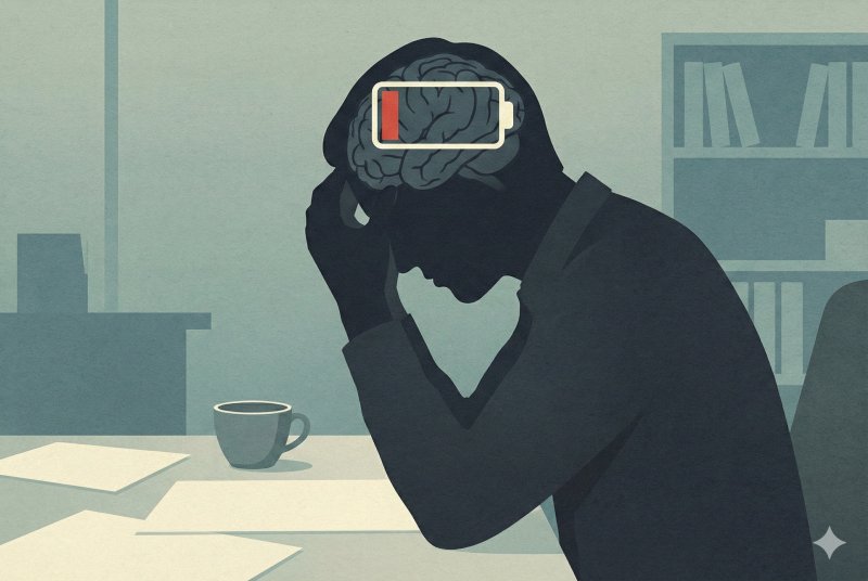 누구나 겪을 수 있는 '뇌가 지쳤다'는 현상은 인간의 뇌가 에너지를 소진하며 필연적으로 겪게 되는 '인지 피로(Cognitive Fatigue)' 현상에 해당한다. 사진은 기사의 이해를 돕기 위해 AI로 생성된 이미지. (사진=제미나이) *재판매 및 DB 금지