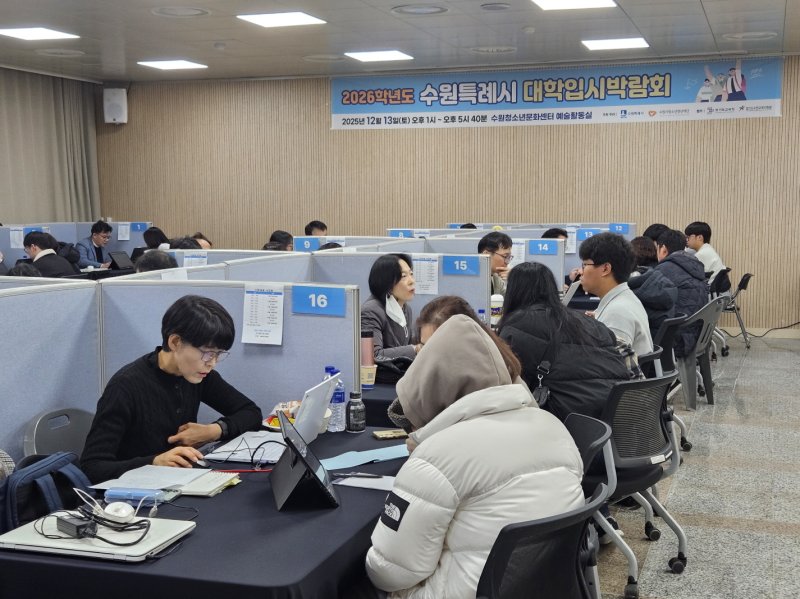 경기 수원시 2026학년도 정시전형 대비 대학입시박람회. (수원시 제공. 재판매 및 DB 금지) 2025.12.14/뉴스1