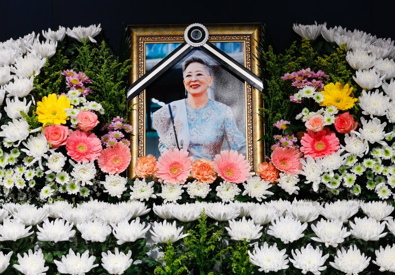 11일 오후 서울 중구 충무로 서울영화센터에 원로 배우 고(故) 김지미(본명 김명자) 추모 공간이 마련돼 있다. 2025.12.11/뉴스1 ⓒ News1 안은나 기자