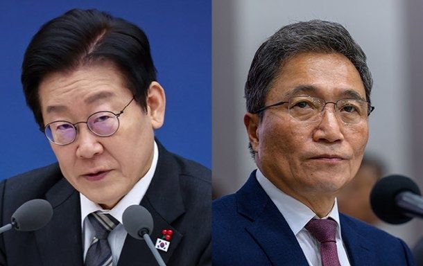이재명 대통령, 이학재 인천국제공항공사 사장 (사진=연합뉴스)