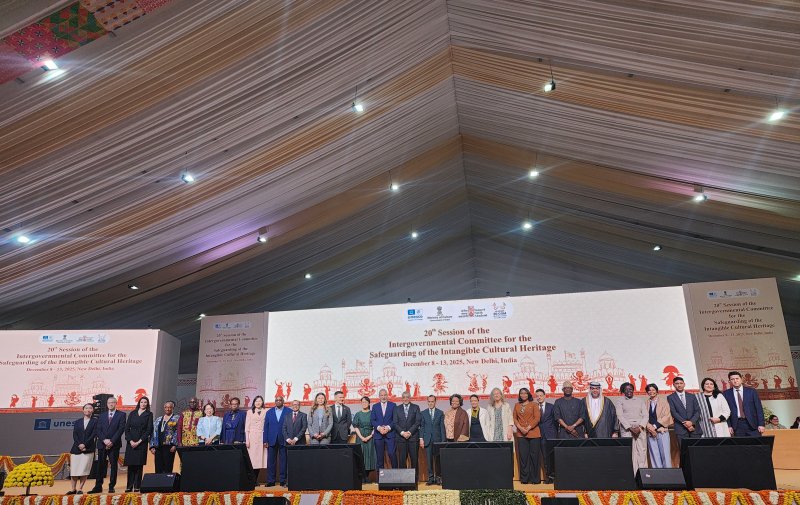 [서울=뉴시스] '제20차 유네스코 무형유산보호협약 정부간위원회(정부간위원회)'가 인도 뉴델리에서 개최된 모습 (사진=국가유산청 제공) 2025.12.15. photo@newsis.com *재판매 및 DB 금지 *재판매 및 DB 금지