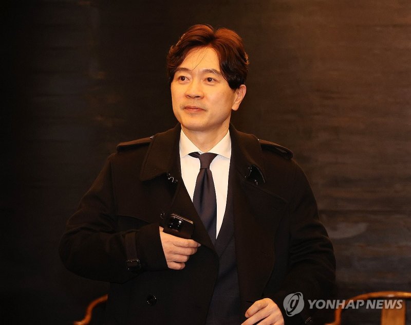 중진의원 모임 참석하는 박성훈 수석대변인 (출처=연합뉴스)