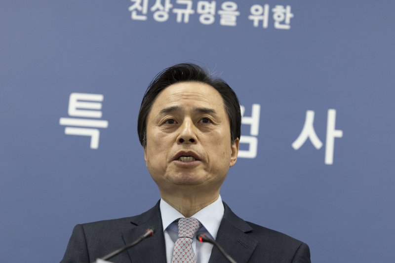 12·3 비상계엄 관련 내란·외환 의혹을 수사했던 내란 특검팀의 조은석 특별검사가 15일 오전 서울 서초구 고등검찰청에서 180일간의 수사 기간을 마치고 최종 수사 결과를 발표하고 있다. (공동취재) 2025.12.15/뉴스1 ⓒ News1 박지혜 기자