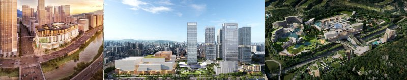 [광주=뉴시스] 광주 복합쇼핑몰 3종. 왼쪽부터 '더현대 광주' '더 그레이트 광주' '그랜드 스타필드 광주'. (사진=광주시청 제공·뉴시스 DB). photo@newsis.com *재판매 및 DB 금지