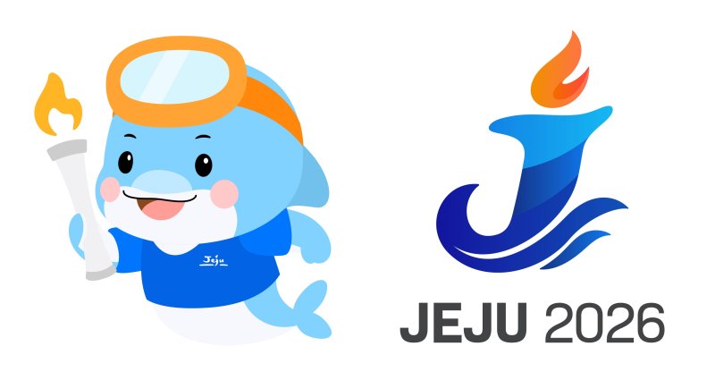 [제주=뉴시스] 2026년 제주에서 열리는 제46회 전국장애인체육대회 및 제107회 전국체육대회 공식 마스코트·엠블럼. (사진=제주도 제공) 2025.11.10. photo@newsis.com *재판매 및 DB 금지