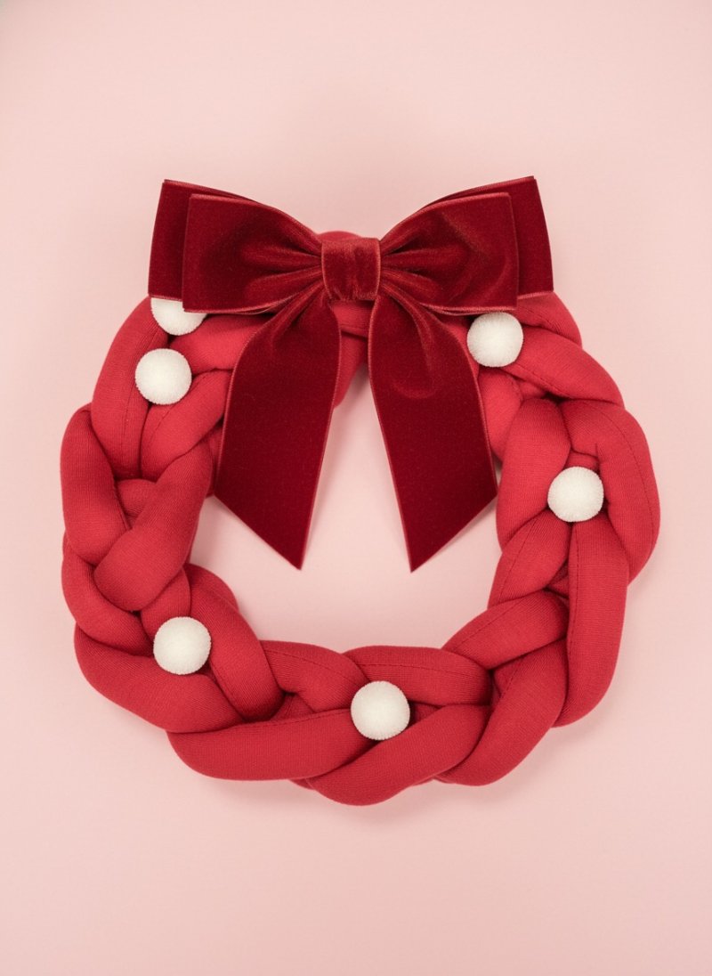 [서울=뉴시스] 팥죽 리스 만들기 (사진=국립민속박물관 제공) 2025.12.15. photo@newsis.com *재판매 및 DB 금지