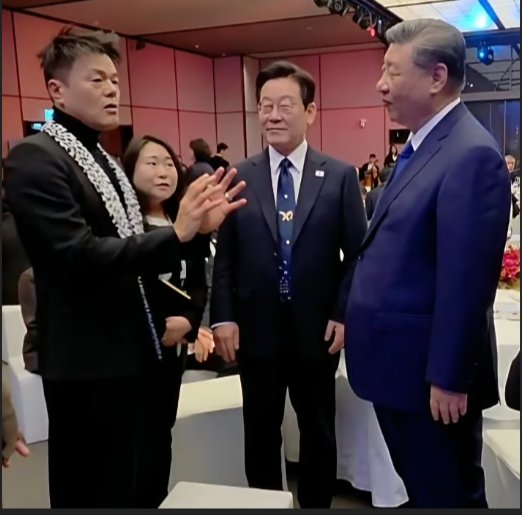 박진영 위원장, 이재명 대통령, 시진핑 주석 *재판매 및 DB 금지