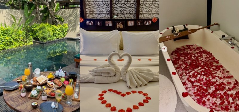 너무너무 행복 원진서, 윤정수와 발리 신행서 뽐낸 늘씬 수영복 자태