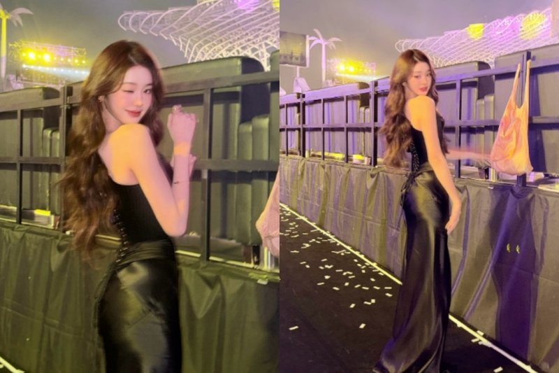 장원영, 튜브톱 드레스로 뽐낸 반전 볼륨감…고혹적 매력