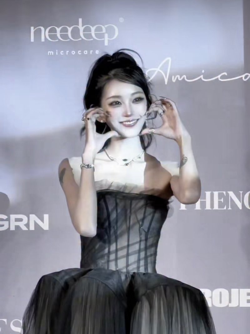 170㎝&middot;41㎏ 최준희 뼈말라 드레스 자태