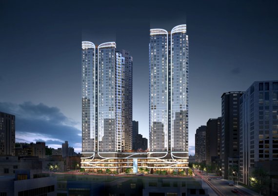 [서면 써밋 더뉴 단지 투시도]