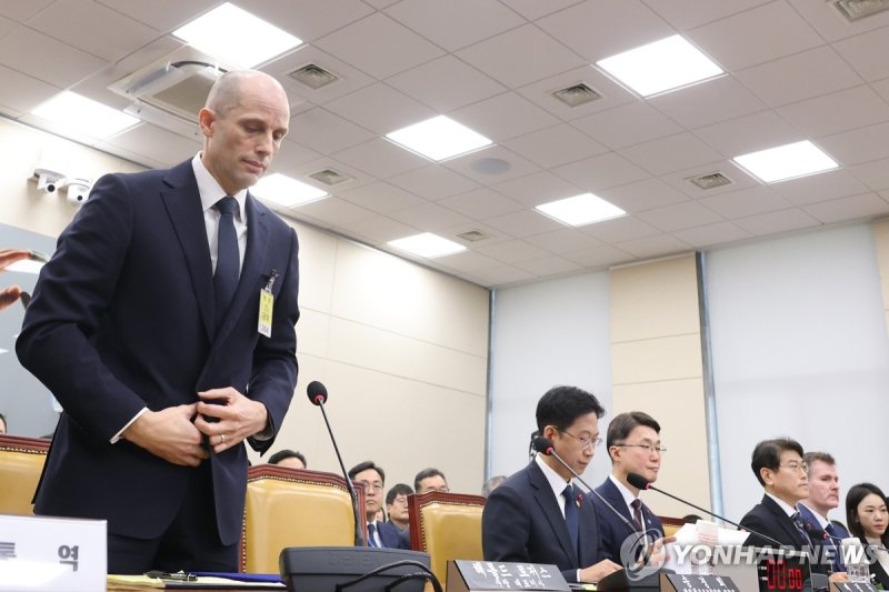 쿠팡 침해사고 관련 청문회 출석한 해롤드 로저스 쿠팡 대표이사 (출처=연합뉴스)