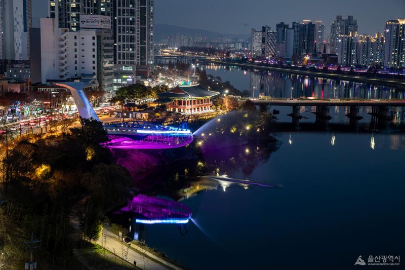 울산 태화강 용금소 스카이워크 야경. 울산시 제공