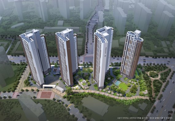 [식사 푸르지오 파크센트 조감도]