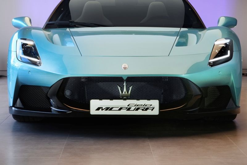 17일 서울 용산구 마세라티 전시장에서 국내 최초 공개된 마세라티 'MC푸라'의 외관 모습. 마세라티 코리아 제공.