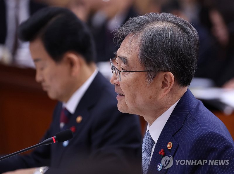 답변하는 조현 외교부 장관 (출처=연합뉴스)