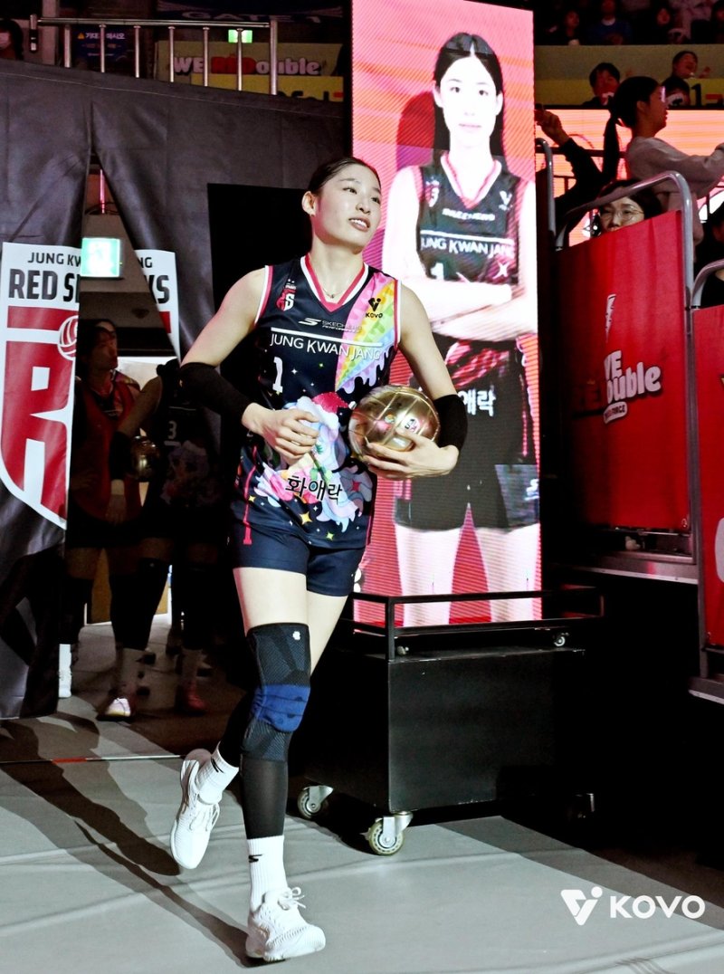 경기장에 들어서는 정관장의 인쿠시 (출처=연합뉴스)