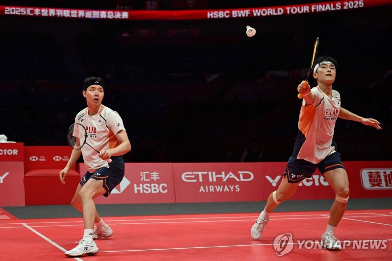 남자복식 서승재-김원호(좌측부터) (출처=연합뉴스)